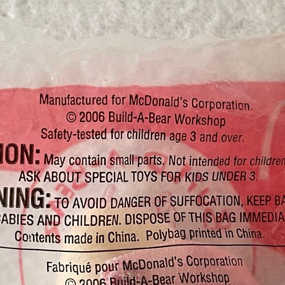 Build A Bear Dimples & Velvet Teddy Ballerina McDonalds Happy Meal 2006 #2 #5 - Picture 10 of 13
